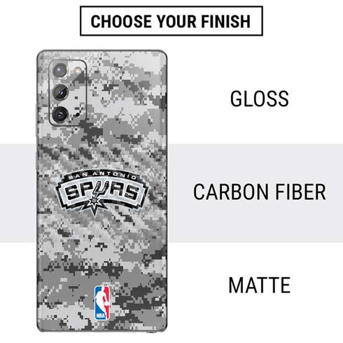 NBA San Antonio Spurs Digi Camo Galaxy Note20 5G Skin